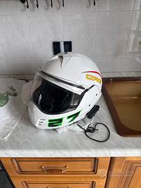 Casco caberg modulare e intefono