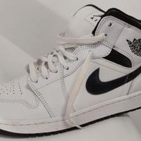 Scarpe Nike Jordan Uomo 1 Mid Bianco/Nero EU 44.5