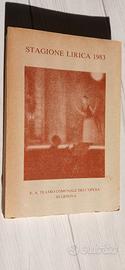 Teatro Margherita stagione lirica 1983