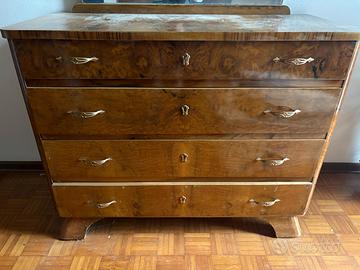 CASSETTIERA VINTAGE CON SPECCHIO