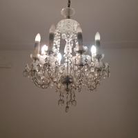 lampadario con pendenti vintage