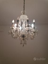 lampadario con pendenti vintage