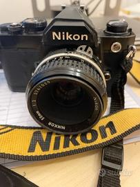 Nikon FM con 50mm funzionante