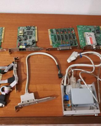 Schede pc vintage+ 2 memorie