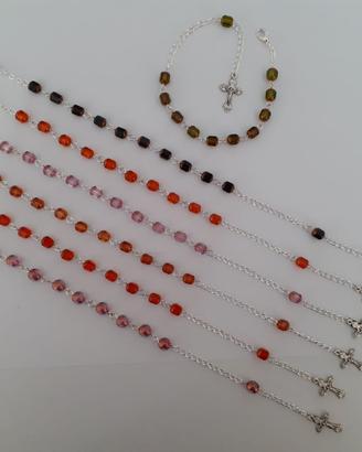 25 Bracciali in mezzocristallo Fantasy 6mm