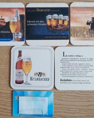 5 sottobicchieri birra Kulmbacher (beer coasters)