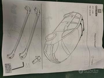 barre portatutto Citroen C4 Gran Picasso 