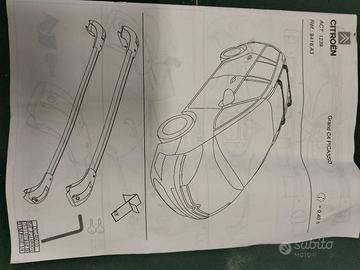 barre portatutto Citroen C4 Gran Picasso 