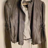 giacca di pelle vera S