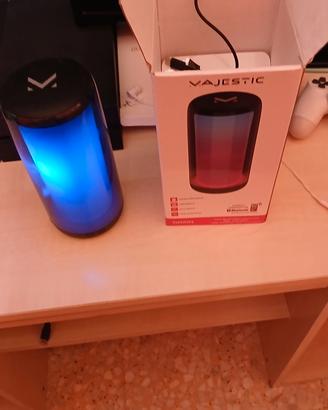 Cassa Bluetooth Portatile, Con luci LED 