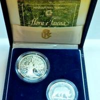 Italia 1991 - DITTICO 2 MONETE Ag. 500 E 200 LIRE