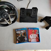 set volante hori Apex + pedaliera +2 giochi ps4.