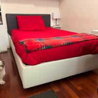 Letto una piazza e mezza con cassettone