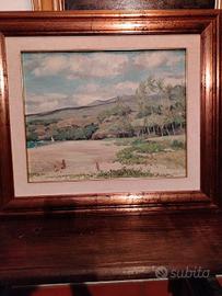 Dipinto del pittore toscano Riccardo Chirici,olio