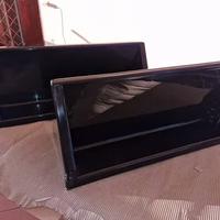 Coppia mensole Delta Saporiti nere Abs