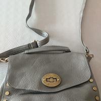 borsa pelle grigia 