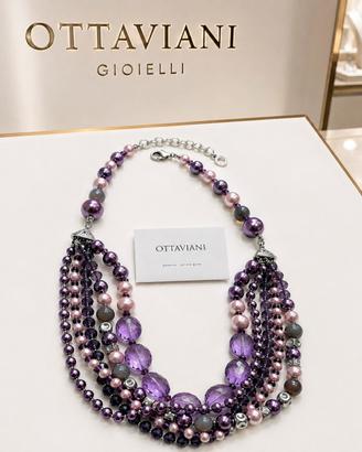 Collana lunga a cinque fili Ottaviani