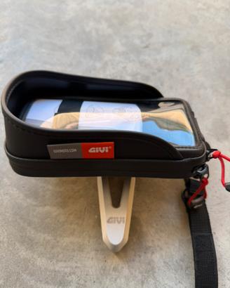 Porta telefono da manubrio con supporto Givi