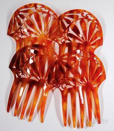 Pettini fermacapelli per mantilla spagnola vintage