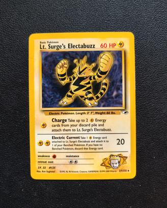 LT Surge Electabuzz - Carte Pokemon Set Gym 