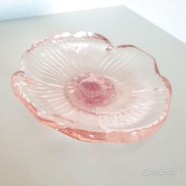 Piattino in vetro murano a forma di fiore