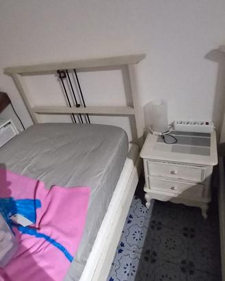 letto singolo con doghe e materassino