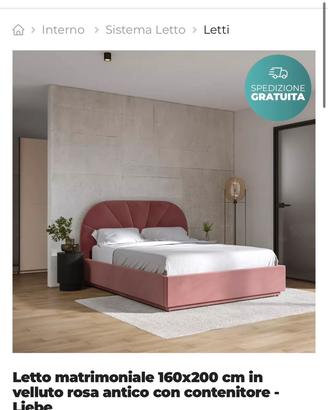 Letto con cassettone