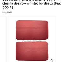 Coppia pannelli alta qualita’ Fiat 500 R L