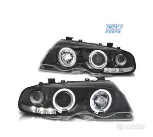 FARI BMW E46 2 PORTE 99-03 ANGEL EYES LED SFONDO N