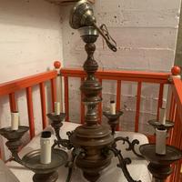 Lampadario in ottone