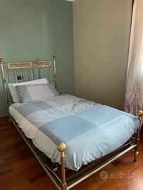 Letto vintage ottone 1 piazza e mezza