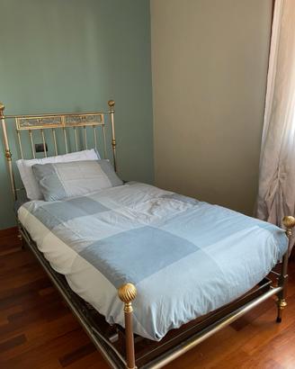 Letto vintage ottone 1 piazza e mezza