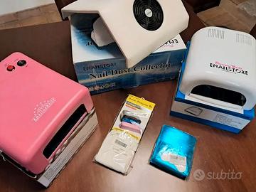 Kit unghie: 2 Lampade UV + Aspiratore + omaggi