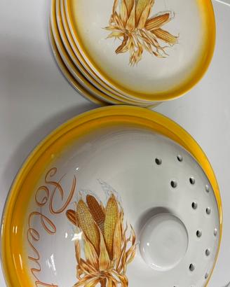 Servizio di piatti per polenta