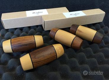 Coppia manopole legno x bicicletta freni bacchetta