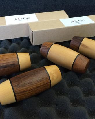 Coppia manopole legno x bicicletta freni bacchetta