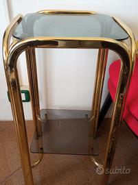 Mobile in ottone due piani 