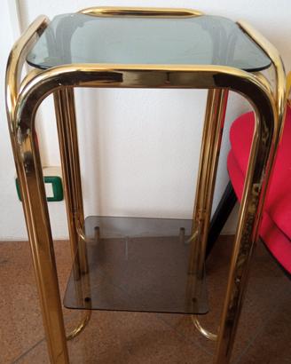 Mobile in ottone due piani 