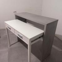 SCRIVANIA ALLUNGABILE SALVASPAZIO CON CASSETTI