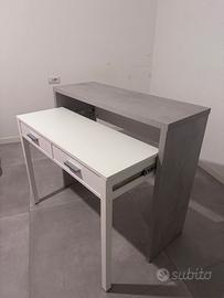 SCRIVANIA ALLUNGABILE SALVASPAZIO CON CASSETTI