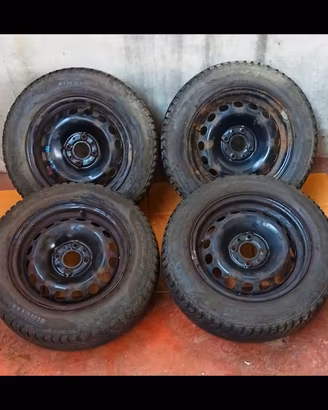 Cerchi fiat panda 14 set gomme neve 175/65 14