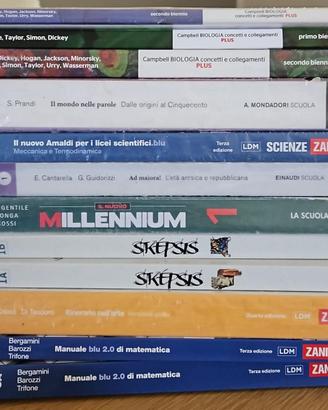 libri per la terza liceo scientifico