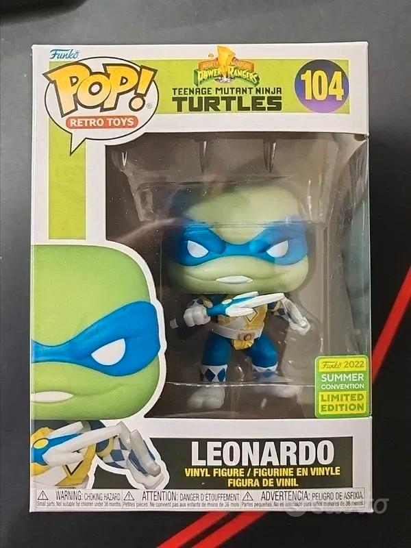 Funko Pop! Teenage Mutant Ninja Turtles – Leonardo 104 (Summer Convention 2022) In Costume Da Power Ranger Blu, Esclusivo