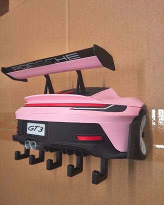 Portachiavi da Muro Porsche GT3-5 Ganci-Stampa 3D