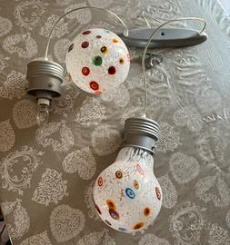 Lampadario a forma di lampadina