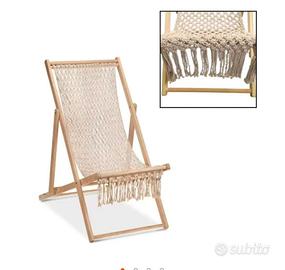 Sedia a sdraio pieghevole