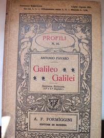 Galileo Galilei. di Antonio Favaro . antico 