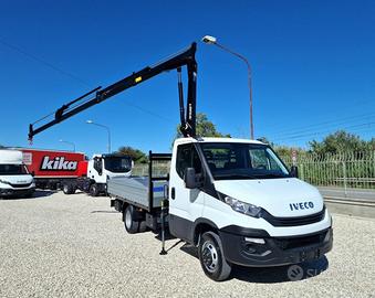 IVECO DAILY 35 35C14 H Euro 6 GRU 12 m + CASSONE