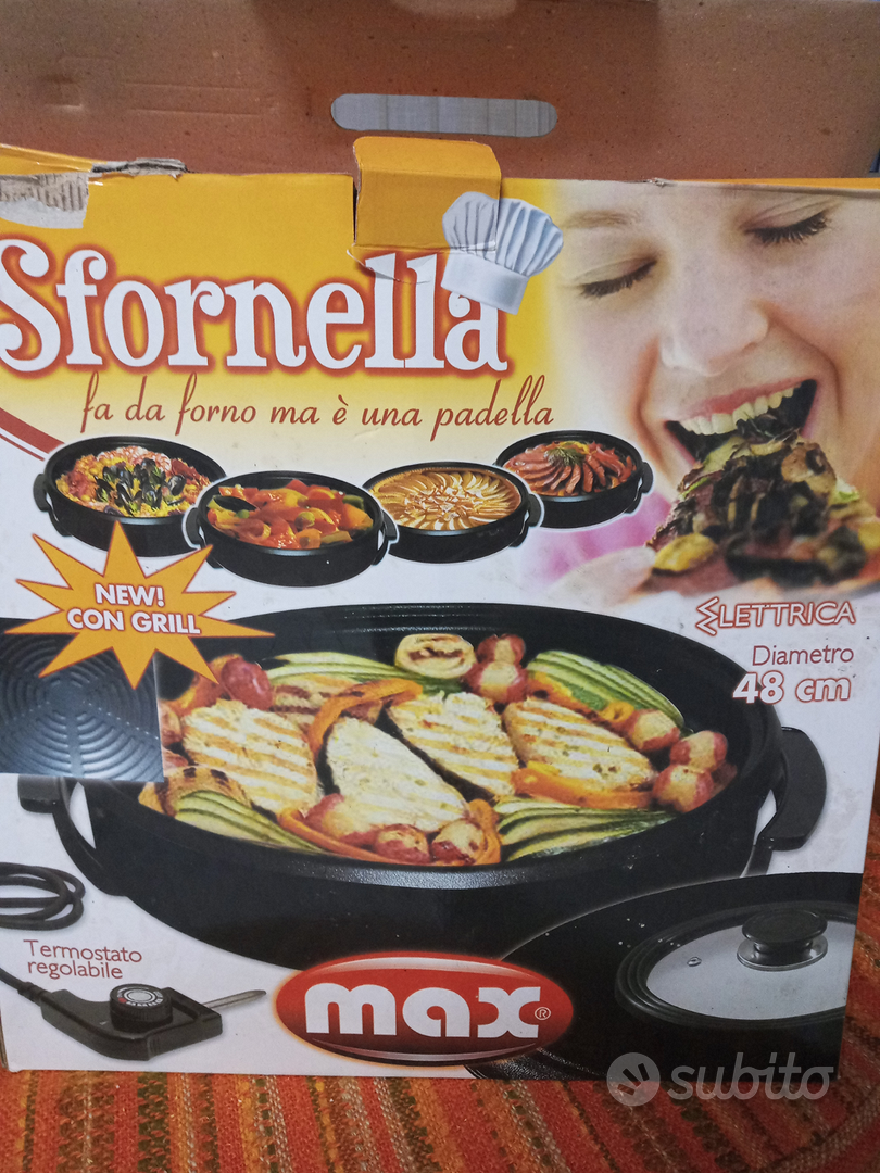 Padella forno elettrica e con fondo antiaderente Sfornella con coperchio  Max a 19,98 € (50% di sconto)