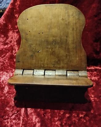 Antico Leggio Pieghevole "Brevetto De Rege" Legno